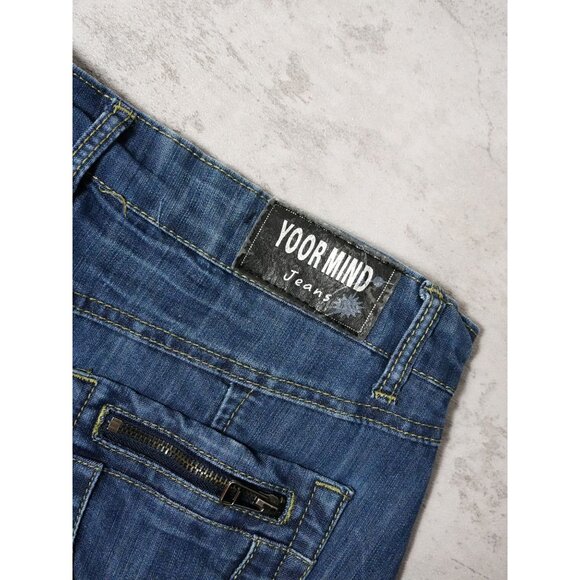 Y2k Your Mind Ruffled Denim Jeans Skirt - Picture 4 of 4